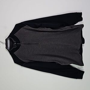Nike Golf large black and gray tour performance drifit half zip light jacket